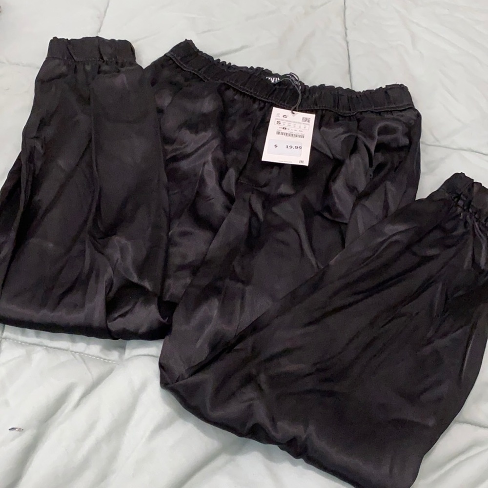 Zara Black silky pants - NWT